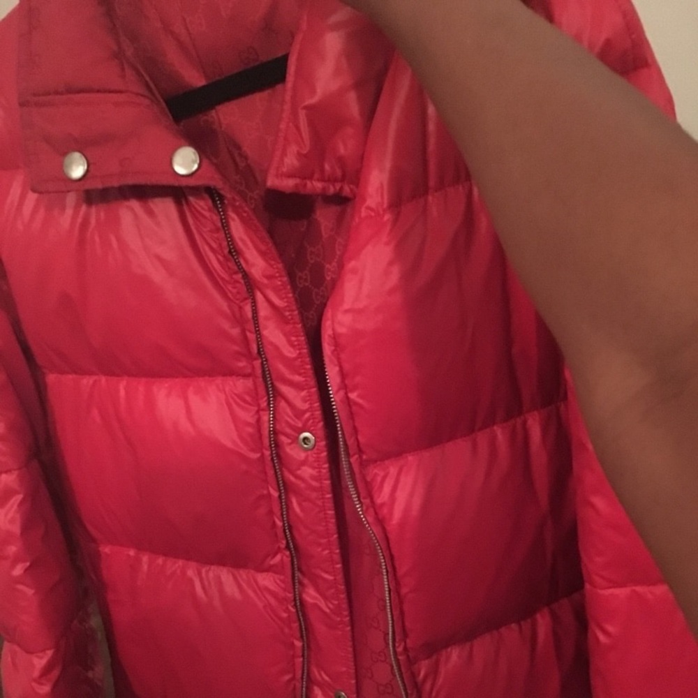 Men’s Reversible Red Puffer Bubble Coat XL